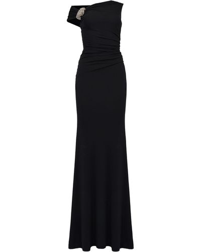 Alexander McQueen Crystal-embellished Maxi Dress - Black