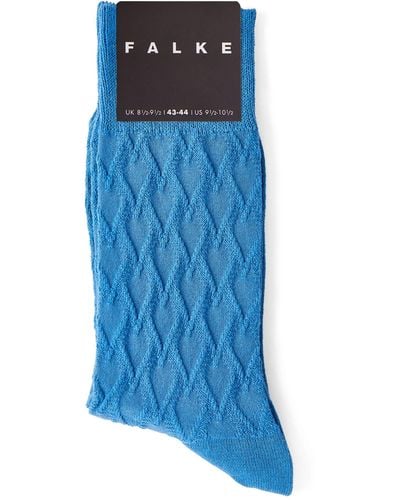 FALKE Textured Socks - Blue