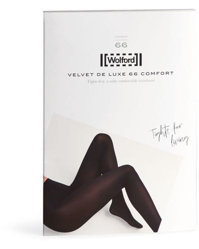 Wolford Velvet De Luxe 66 Comfort Tights - White