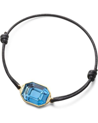 Baccarat Gold Vermeil And Crystal Harcourt Bracelet - Blue