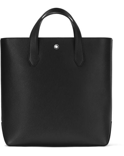 Montblanc Leather Sartorial Tote Bag - Black