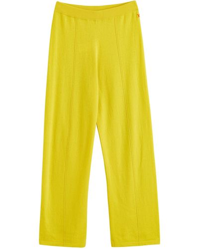 Chinti & Parker Wool-cashmere Wide-leg Joggers - Yellow