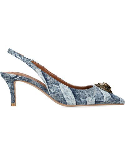 Kurt Geiger Denim Belgravia Slingback Heels - Blue