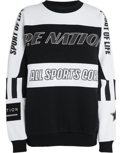 P.E Nation Graphic Track Record Sweatshirt - Black