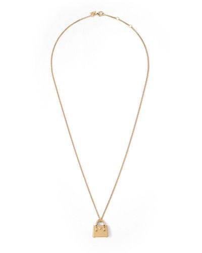 Prada Galleria Bag Pendant Necklace - Metallic