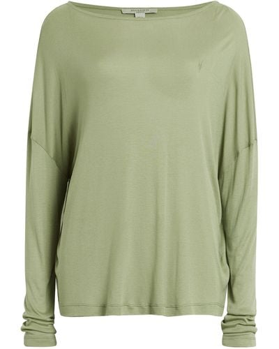 AllSaints Long-sleeve Rita T-shirt - Green