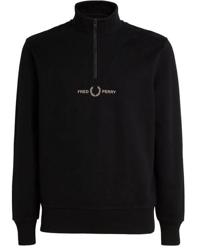 Fred Perry Half-zip Sweater - Black