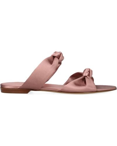 Le Monde Beryl Knotted Flat Sandals - Pink