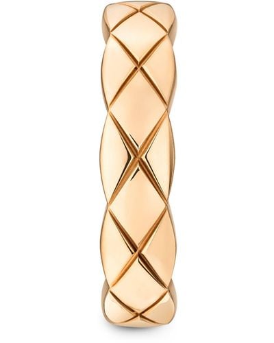 Chanel Beige Gold Coco Crush Single Earring - Metallic