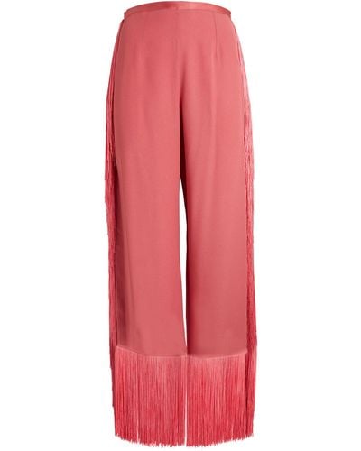 ‎Taller Marmo Nevada Fringed Trousers - Pink