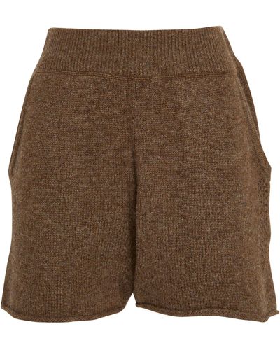 LeKasha Cashmere Morzine Shorts - Brown