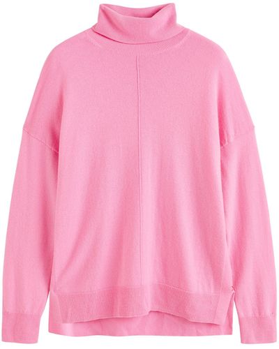 Chinti & Parker Wool-cashmere Rollneck Sweater - Pink