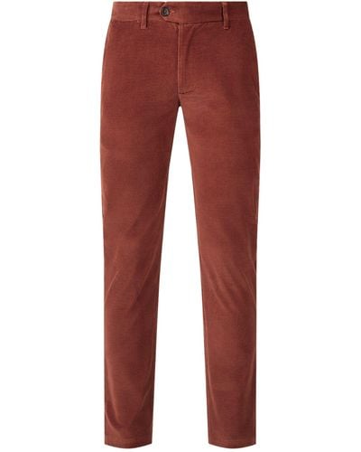 Isaia Stretch-cotton Chinos - Red