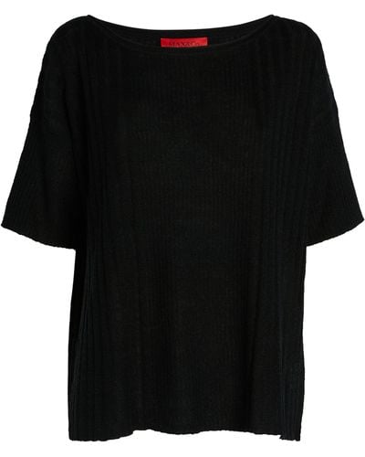 MAX&Co. Linen-blend Sweater - Black