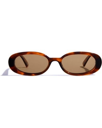 Le Specs Outta Love Tortoiseshell Sunglasses - Brown