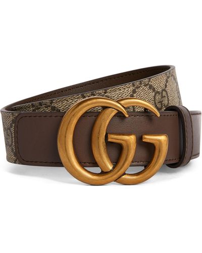 Gucci GG Belt With Double G Buckle - Natural
