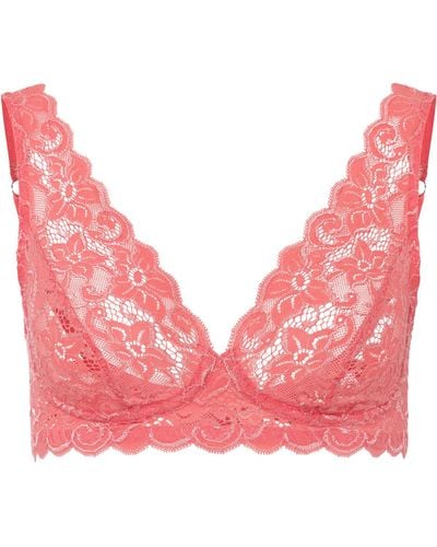 Hanro Lace Moments Soft Cup Bra - Pink