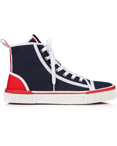 Christian Louboutin Pedro Donna High-top Sneakers - Blue