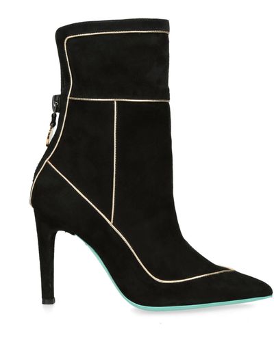 Marion Ayonote Suede Cool Girl Ankle Boots 90 - Black