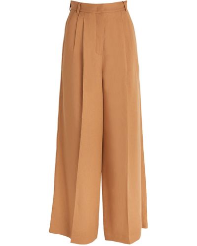 Weekend by Maxmara Wide Tailored Trousers - Brown