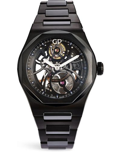 Girard-Perregaux Ceramic Laureato Skeleton Watch 42mm - Black