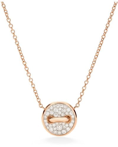 Pomellato Rose Gold, Diamond And Mother-of-pearl Pom Pom Dot Necklace - Metallic