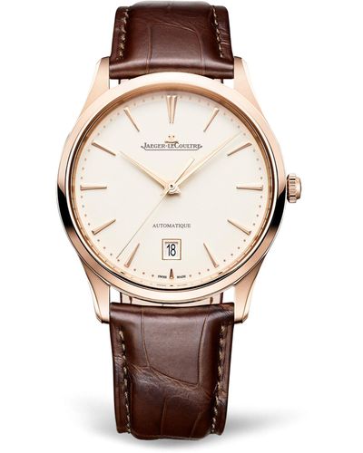 Jaeger-lecoultre Rose Gold Master Ultra Thin Date Watch 39mm - Metallic