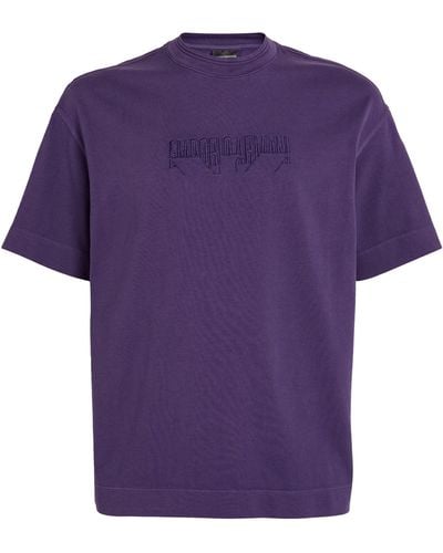 Emporio Armani Logo T-shirt - Purple