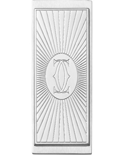 Cartier Sun Monogram Money Clip - White