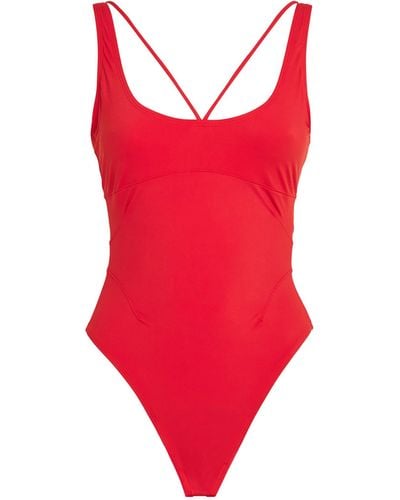 Jacquemus Le Maillot Signature Swimsuit - Red