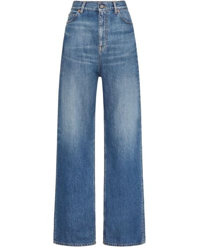 Valentino Garavani Wide-leg Jeans - Blue