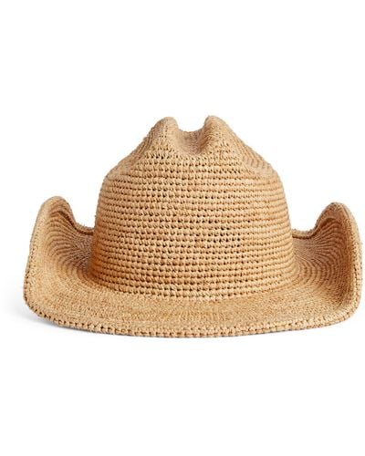 Lack of Color Raffia Cowboy Hat - Brown
