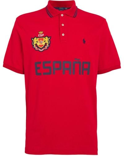 Polo Ralph Lauren Cotton Spain Polo Shirt - Red