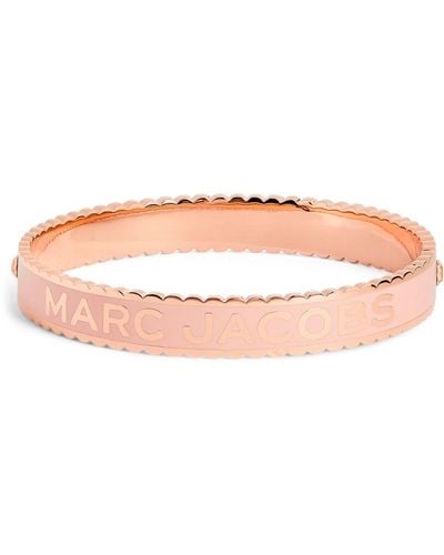 Marc Jacobs Gold-plated The Medallion Bangle - Pink