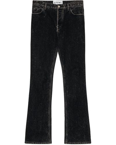 Loewe Faded Bootcut Jeans - Black