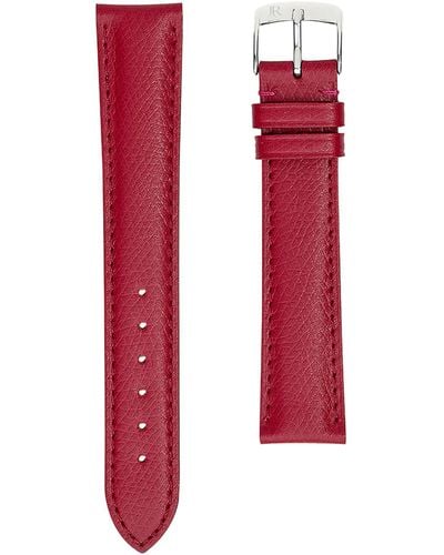 Jean Rousseau Vegetable-tanned Leather 3.5 Watch Strap (16mm) - Red