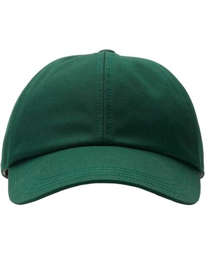 Burberry Check-lined Baseball Cap - Green