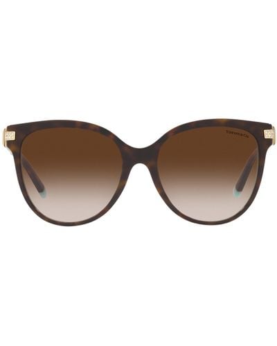 Tiffany & Co. Havana Pillow Sunglasses - Brown