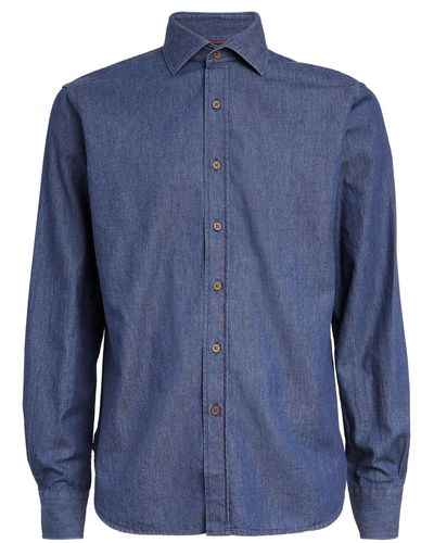 James Purdey & Sons Denim Shirt - Blue