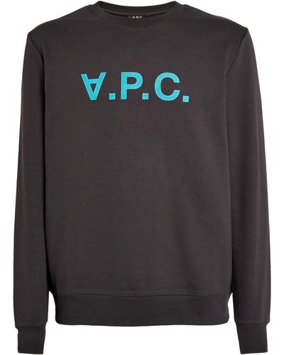 A.P.C. Upside-down Logo Sweatshirt - Black