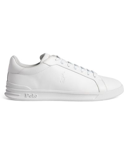 Polo Ralph Lauren Leather Heritage Court Sneakers - White