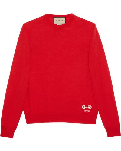 Gucci Horesbit Sweater - Red