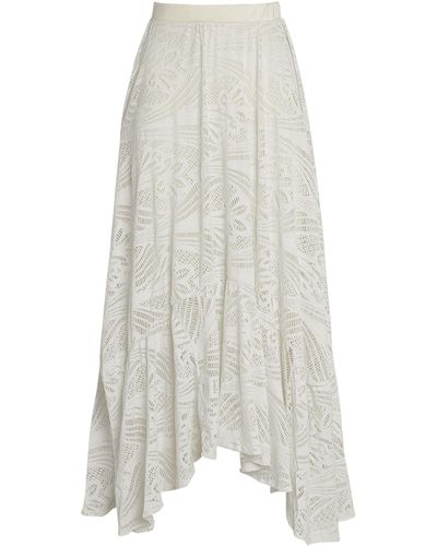 PATBO Netted Beach Skirt - White