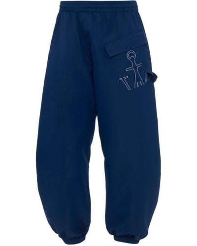JW Anderson Anchor Logo Twisted Sweatpants - Blue