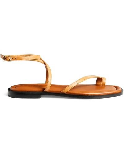 A.Emery Leather Piper Sandals - Brown