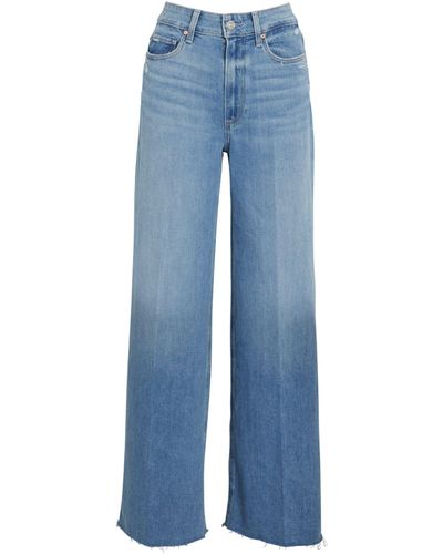 PAIGE Anessa Wide-leg Jeans - Blue