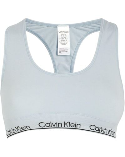 Calvin Klein Logo Bralette - Metallic