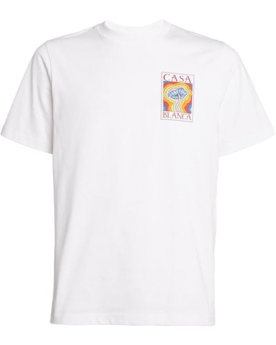 Casablancabrand Mushroom Print T-shirt - White