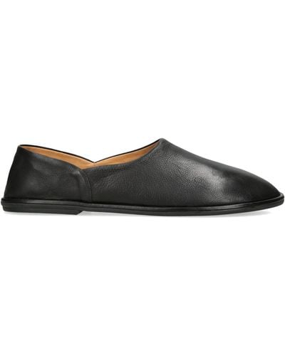 The Row Leather Canal Loafers - Black