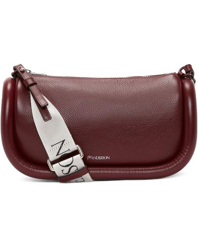 JW Anderson Leather Bumper-15 Shoulder Bag - Purple